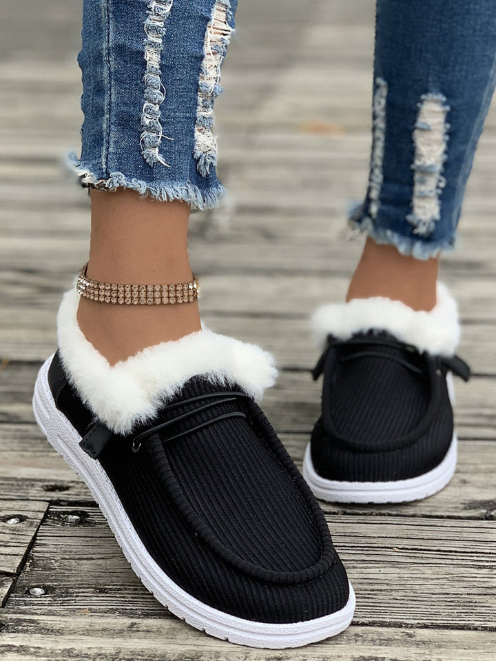 Cosycombe™ Fluffy Slip-On Slippers with Soft Lining and Grippy Sole