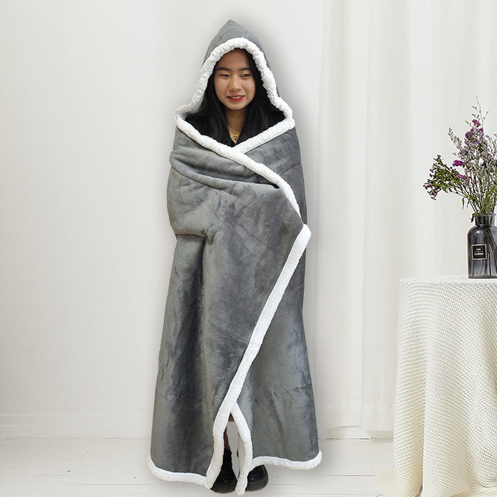 Cosycombe™ Women's Hooded Fleece Blanket, Generous 120 x 180 cm Wrap