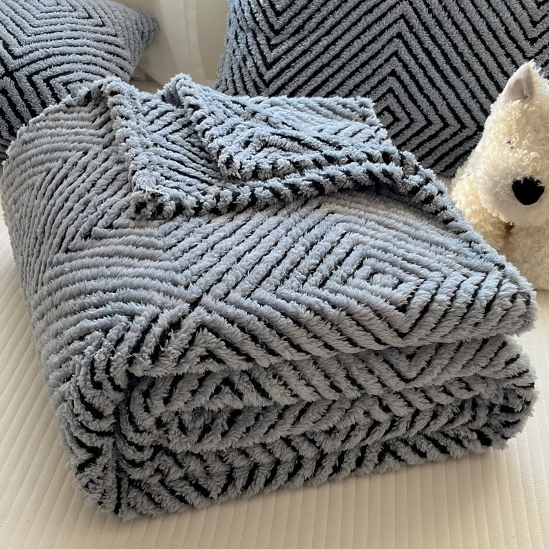 Cosycombe™ Geometric Throw Blanket for Sofa and Bed, Ultra-Soft