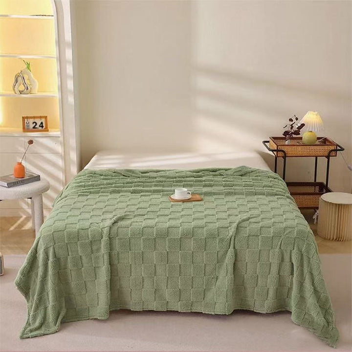 Cosycombe™ Honeycomb Plaid Blanket, Soft Breathable and Quick-Drying