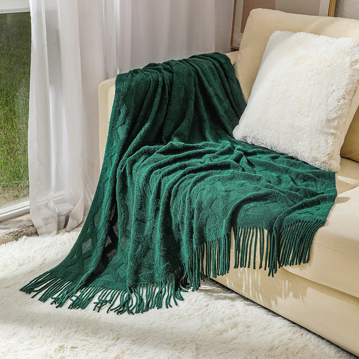 Cosycombe™ Textured Knit Throw Blanket in Generous Sizes