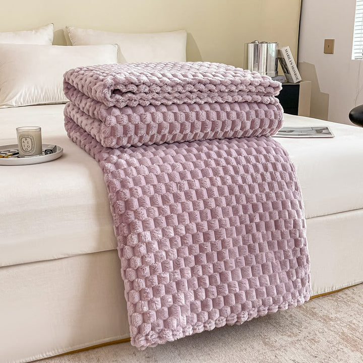 Cosycombe™ Textured Plush Throw Blanket for Sofa and Bed in Seven Colours