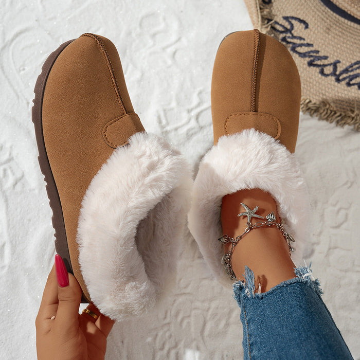 Cosycombe™ Fuzzy Plush-Lined Slippers with Flexible Non-Slip Sole