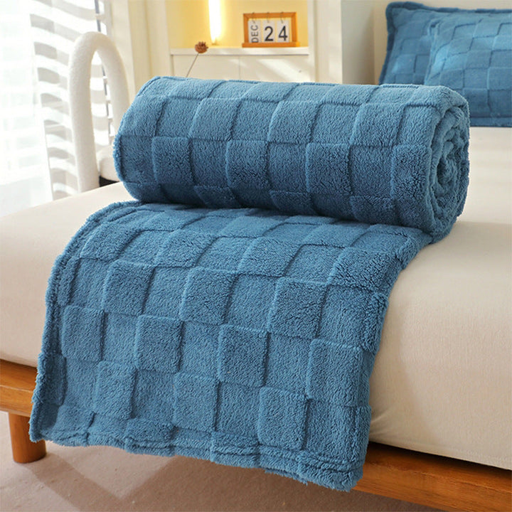 Cosycombe™ Honeycomb Plaid Blanket, Soft Breathable and Quick-Drying