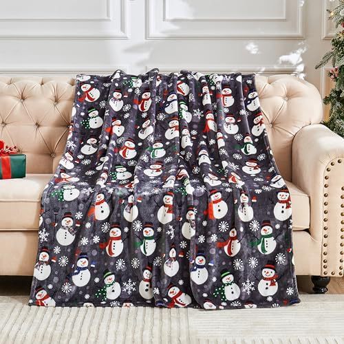 Cosycombe™ Festive Flannel Christmas Blanket in Leopard &amp; Cow Prints