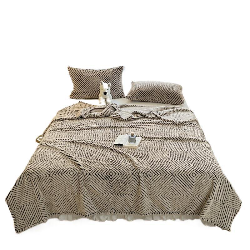 Cosycombe™ Geometric Throw Blanket for Sofa and Bed, Ultra-Soft