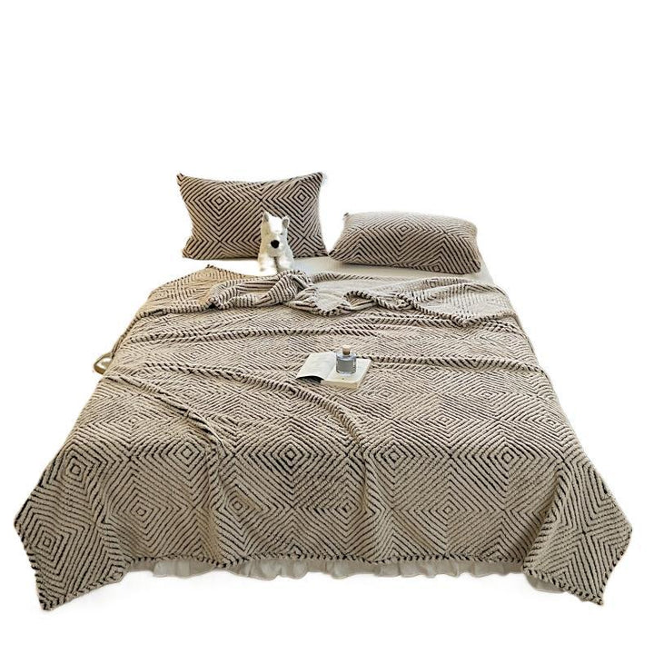 Cosycombe™ Geometric Throw Blanket for Sofa and Bed, Ultra-Soft