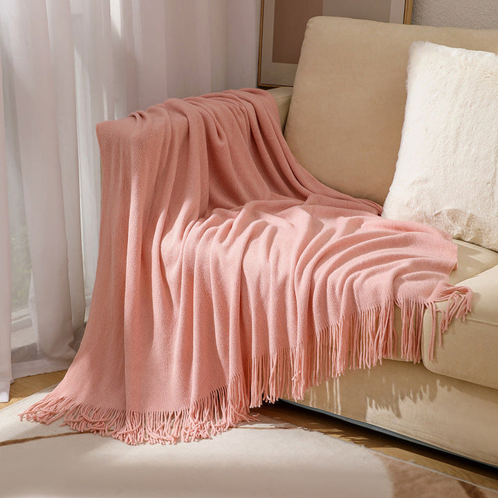 Cosycombe™ Soft Wool Throw with Classic Fringed Edge