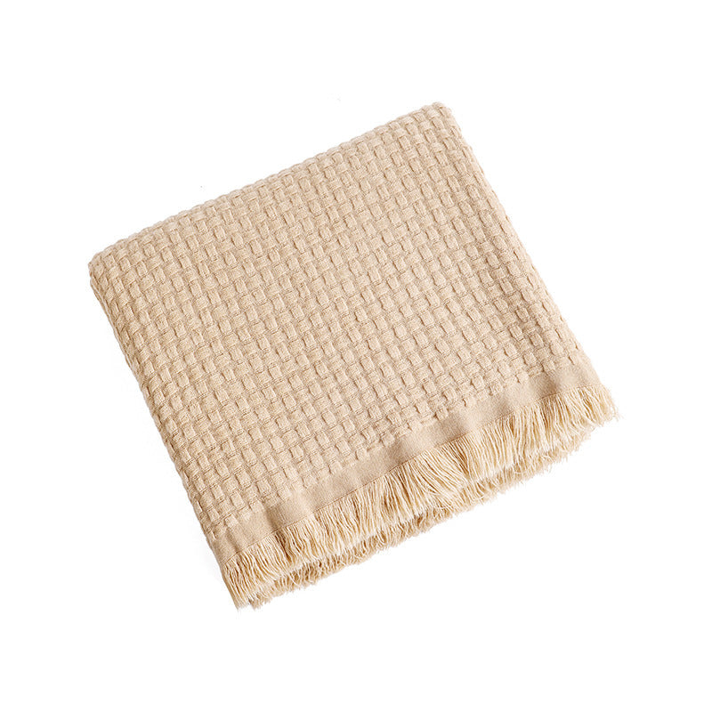 Cosycombe™ Luxury Textured Throw with Fringe Edges, Soft and Easy Care