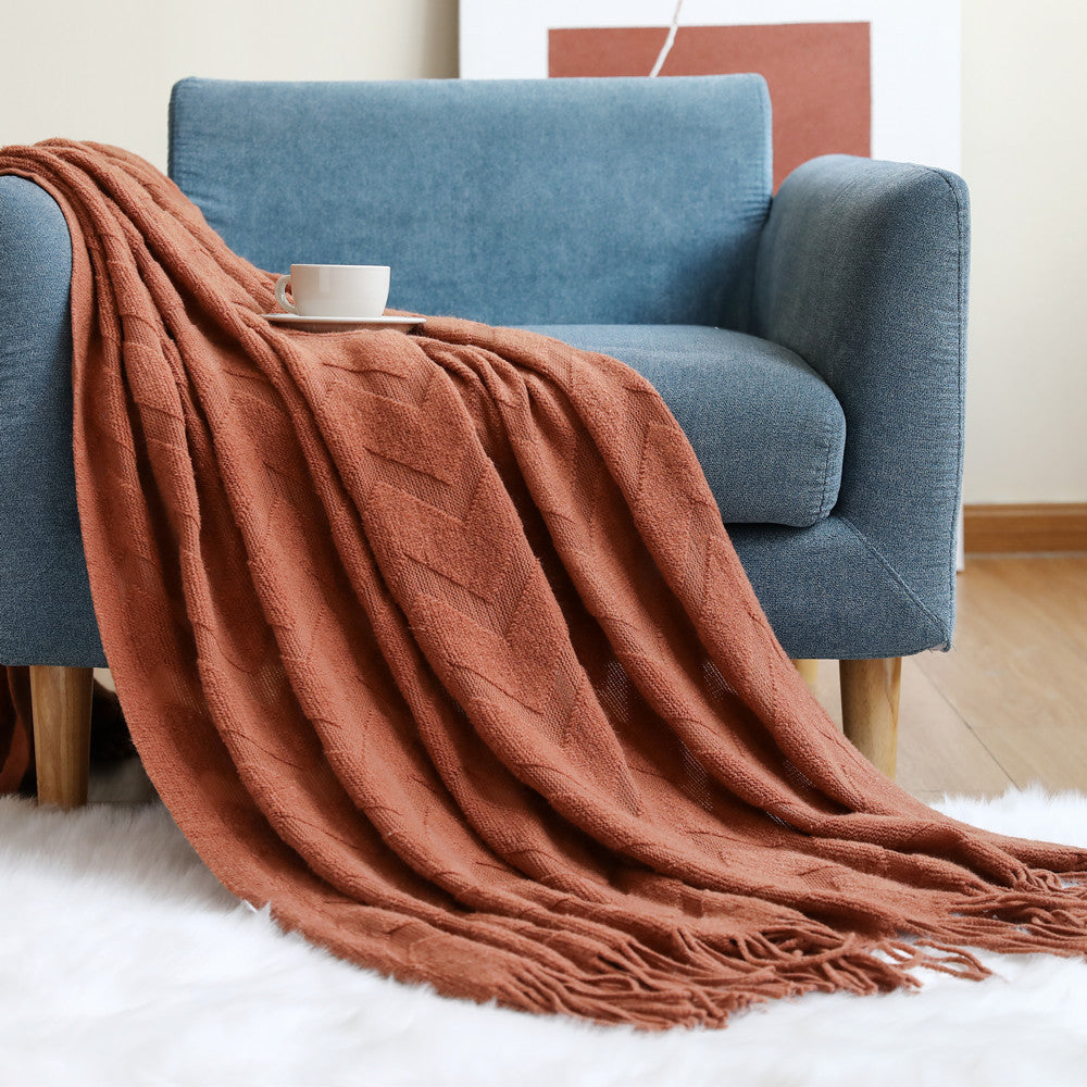 Cosycombe™ Breathable Throw Blanket with Modern Pattern for Sofa and Bed