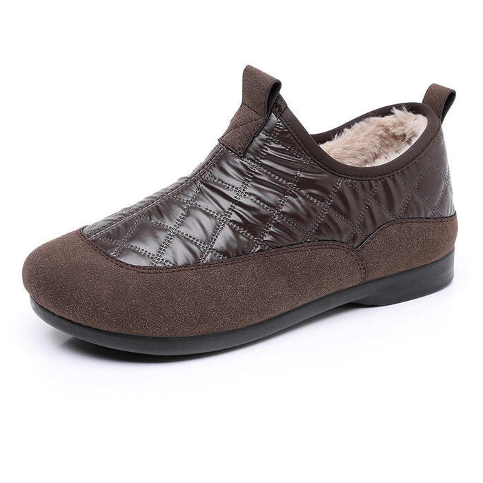 Cosycombe™ Women's Insulating Slippers with Faux Leather and Elastic Opening