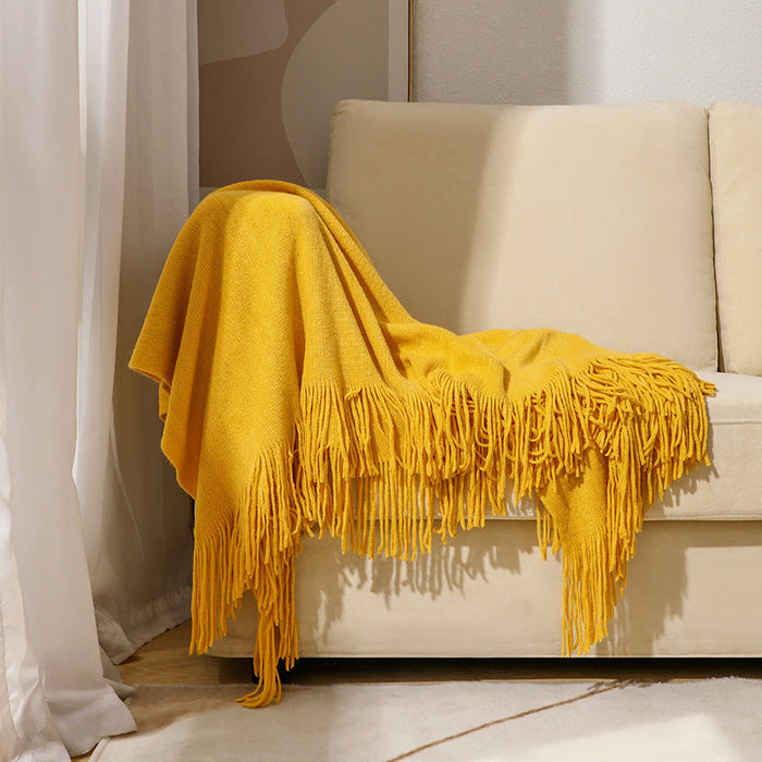 Cosycombe™ Soft Wool Throw with Classic Fringed Edge