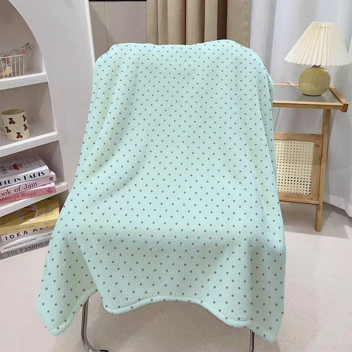 Cosycombe™ Polka Dot Throw Blanket in Soft Pastel Shades