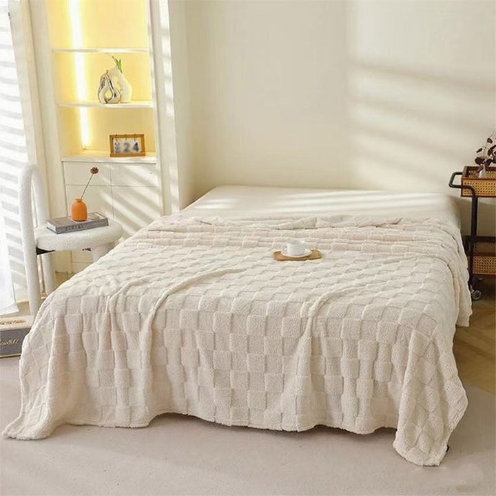 Cosycombe™ Honeycomb Plaid Blanket, Soft Breathable and Quick-Drying
