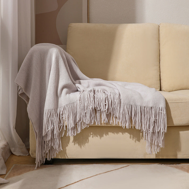 Cosycombe™ Soft Wool Throw with Classic Fringed Edge