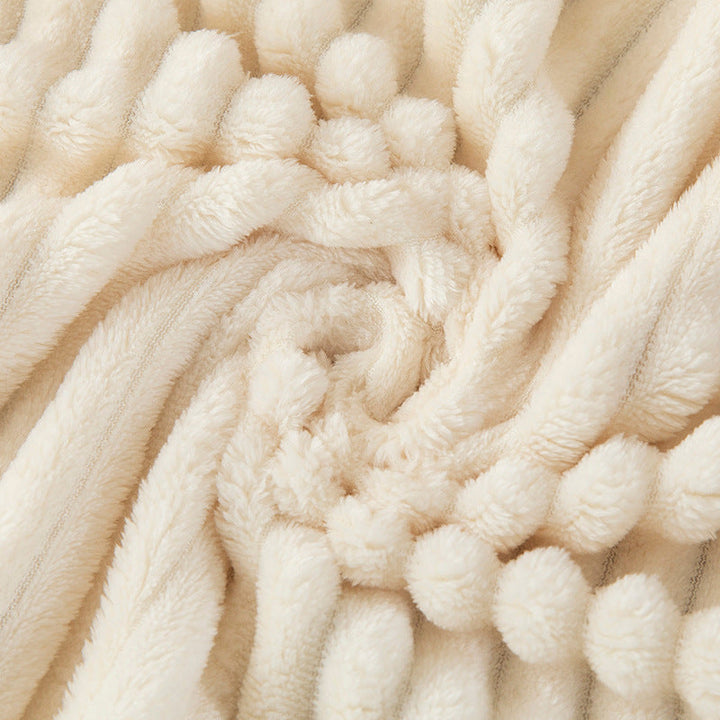 Cosycombe™ Ribbed Velvety Plush Throw With an Elegant Modern Look