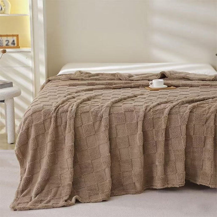 Cosycombe™ Honeycomb Plaid Blanket, Soft Breathable and Quick-Drying