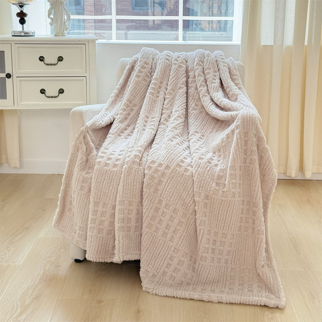 Cosycombe™ Textured Waffle Throw Blanket – Soft, Generous and Stylish