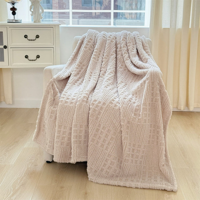 Cosycombe™ Textured Waffle Throw Blanket – Soft, Generous and Stylish