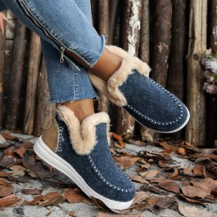 Cosycombe™ Cosy Fluffy-Lined Slippers with Rubber Non-Slip Sole