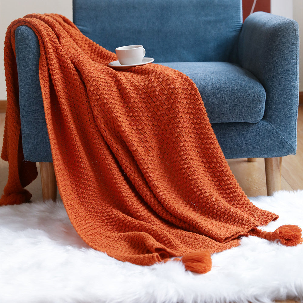 Cosycombe™ Plush Woven Throw Blanket with Elegant Woven Pattern