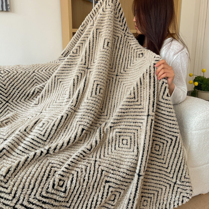 Cosycombe™ Geometric Throw Blanket for Sofa and Bed, Ultra-Soft