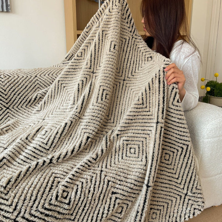 Cosycombe™ Geometric Throw Blanket for Sofa and Bed, Ultra-Soft