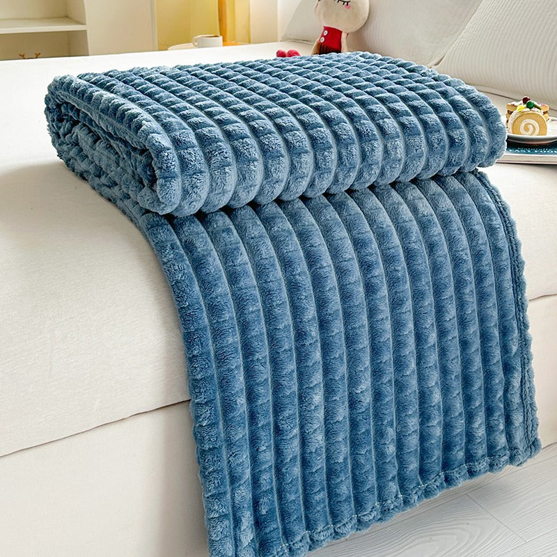 Cosycombe™ Ridge Textured Plush Throw Blanket, Ultra-Soft and Washable