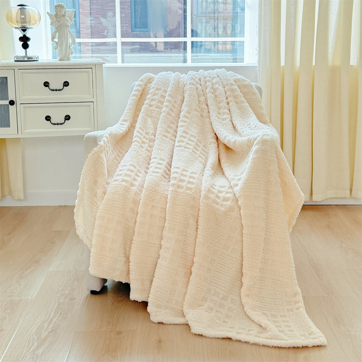 Cosycombe™ Textured Waffle Throw Blanket – Soft, Generous and Stylish