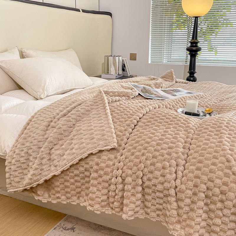 Cosycombe™ Textured Plush Throw Blanket for Sofa and Bed in Seven Colours