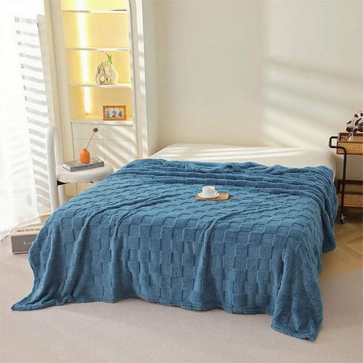 Cosycombe™ Honeycomb Plaid Blanket, Soft Breathable and Quick-Drying