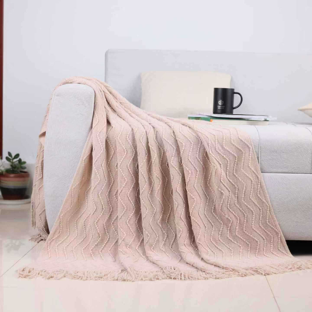 Cosycombe™ Textured Throw Blanket for Sofa and Bed in Soft Fabric