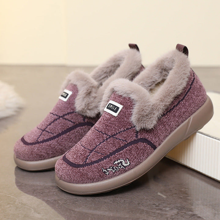 Cosycombe™ Fleece-Lined House Slippers with Breathable Textile Upper