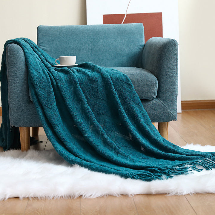 Cosycombe™ Breathable Throw Blanket with Modern Pattern for Sofa and Bed