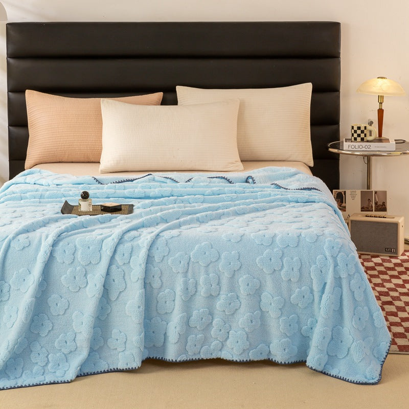 Cosycombe™ Soft Floral Blanket for Bed and Sofa, Machine Washable