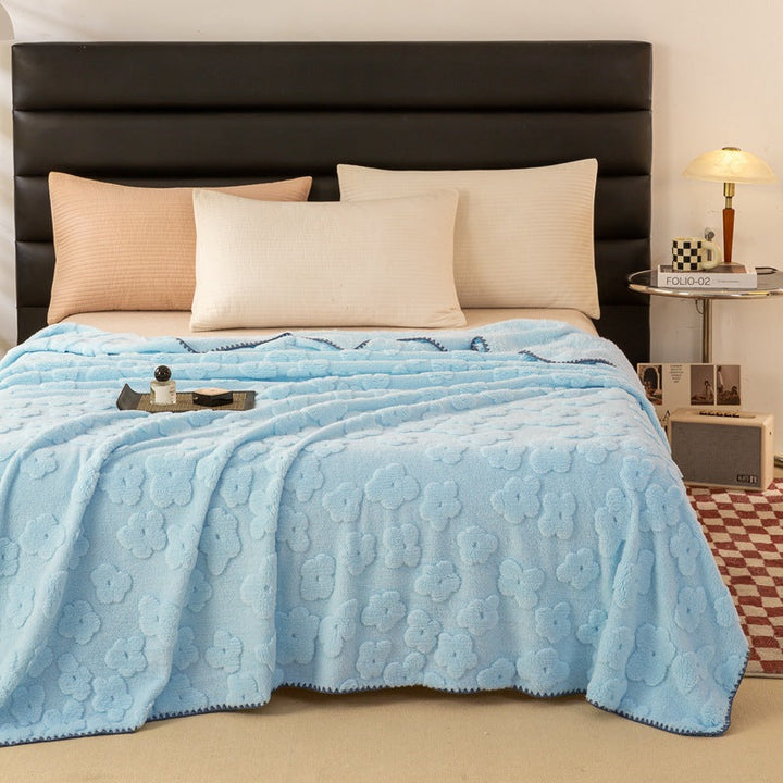 Cosycombe™ Soft Floral Blanket for Bed and Sofa, Machine Washable