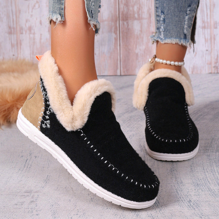 Cosycombe™ Cosy Fluffy-Lined Slippers with Rubber Non-Slip Sole