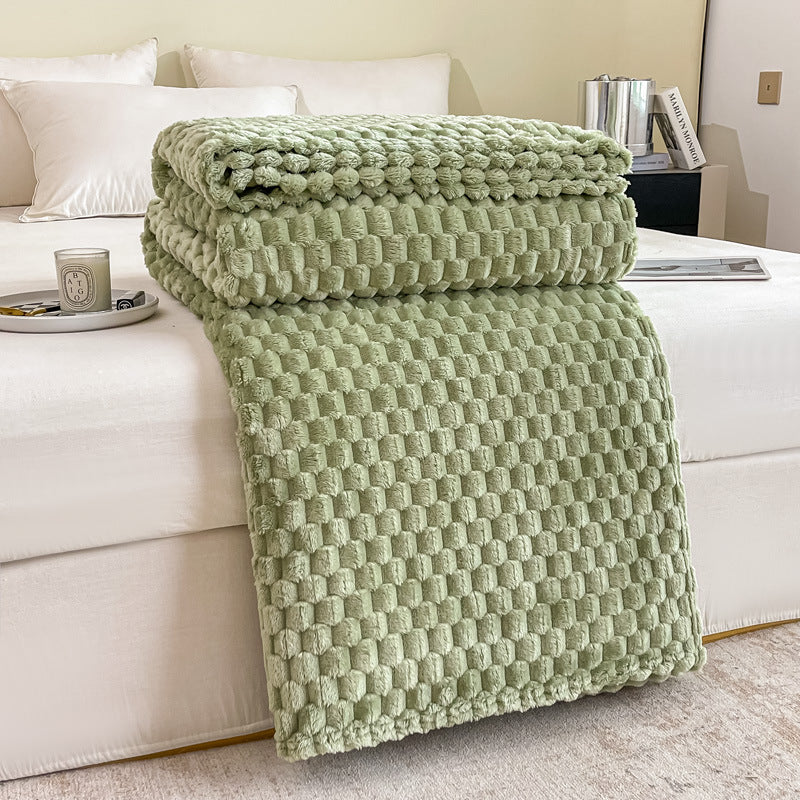 Cosycombe™ Textured Plush Throw Blanket for Sofa and Bed in Seven Colours