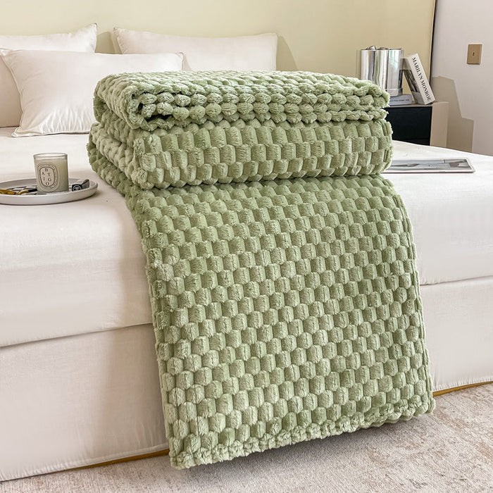 Cosycombe™ Textured Plush Throw Blanket for Sofa and Bed in Seven Colours