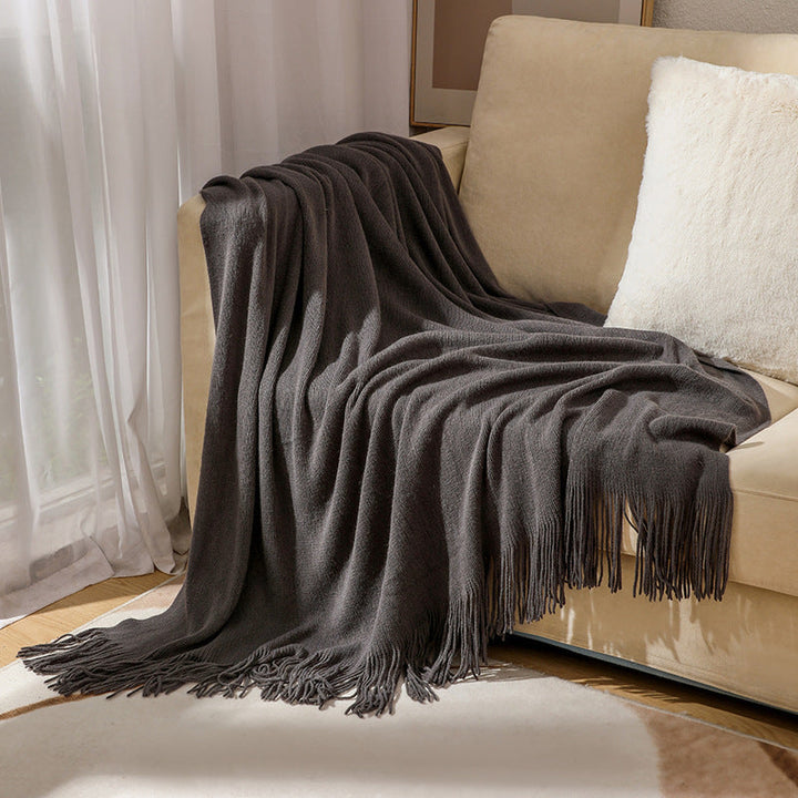 Cosycombe™ Soft Wool Throw with Classic Fringed Edge