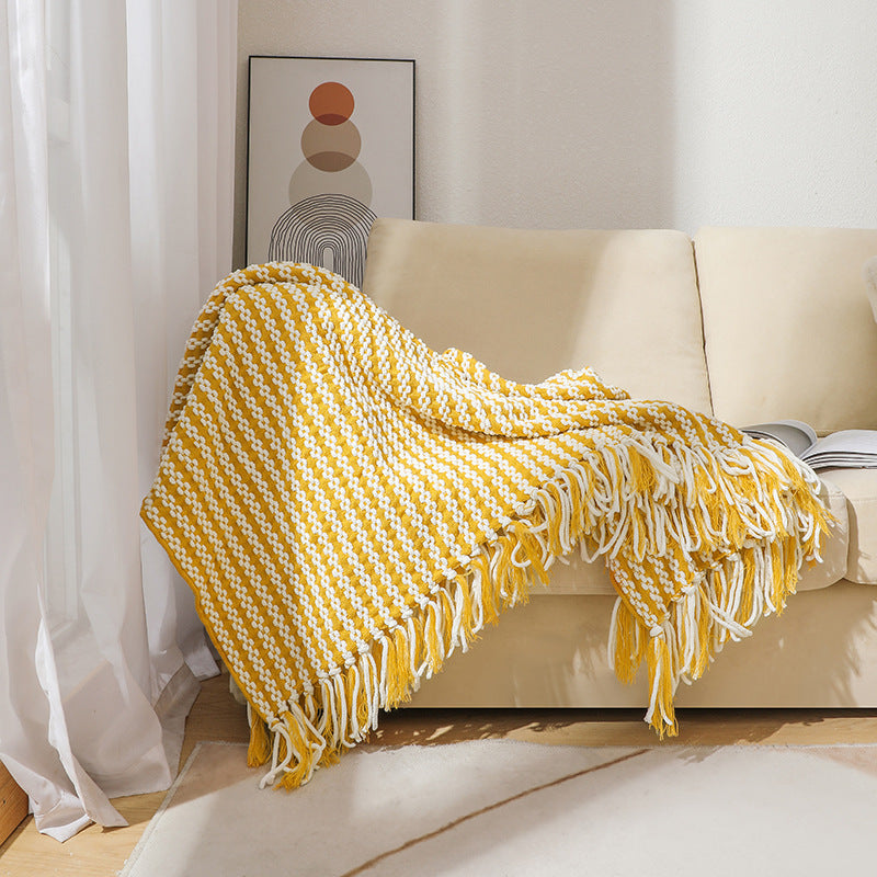 Cosycombe™ Striped Throw Blanket, Soft and Cosy for Sofa or Bed