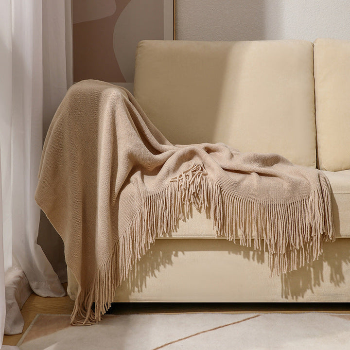 Cosycombe™ Soft Wool Throw with Classic Fringed Edge