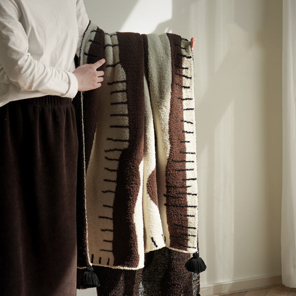 Cosycombe™ Soft Plush Decorative Throw Blanket with Stylish Pattern