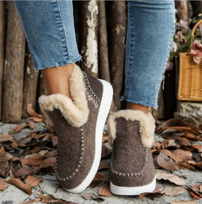 Cosycombe™ Women's Fleece Slippers with Warm Lining and Non-Slip Sole