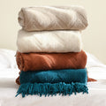 Cosycombe™ Breathable Throw Blanket with Modern Pattern for Sofa and Bed