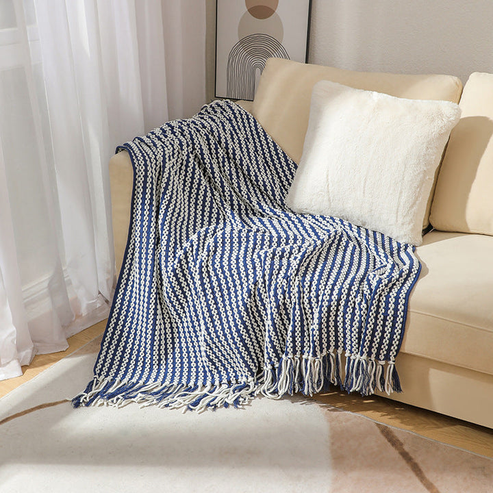 Cosycombe™ Striped Throw Blanket, Soft and Cosy for Sofa or Bed