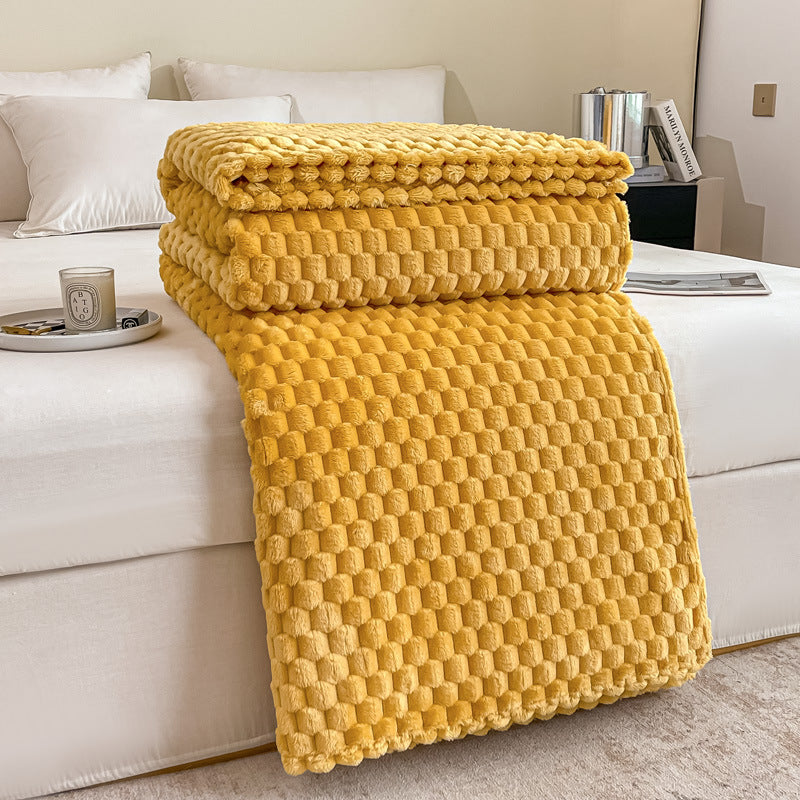 Cosycombe™ Textured Plush Throw Blanket for Sofa and Bed in Seven Colours