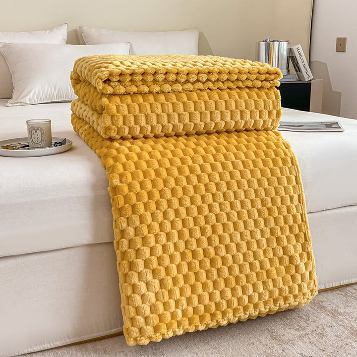 Cosycombe™ Textured Plush Throw Blanket for Sofa and Bed in Seven Colours