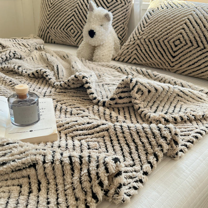 Cosycombe™ Geometric Throw Blanket for Sofa and Bed, Ultra-Soft