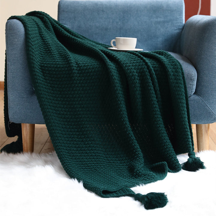 Cosycombe™ Plush Woven Throw Blanket with Elegant Woven Pattern